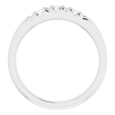 Platinum 1/2 CTW Natural Diamond Anniversary Band